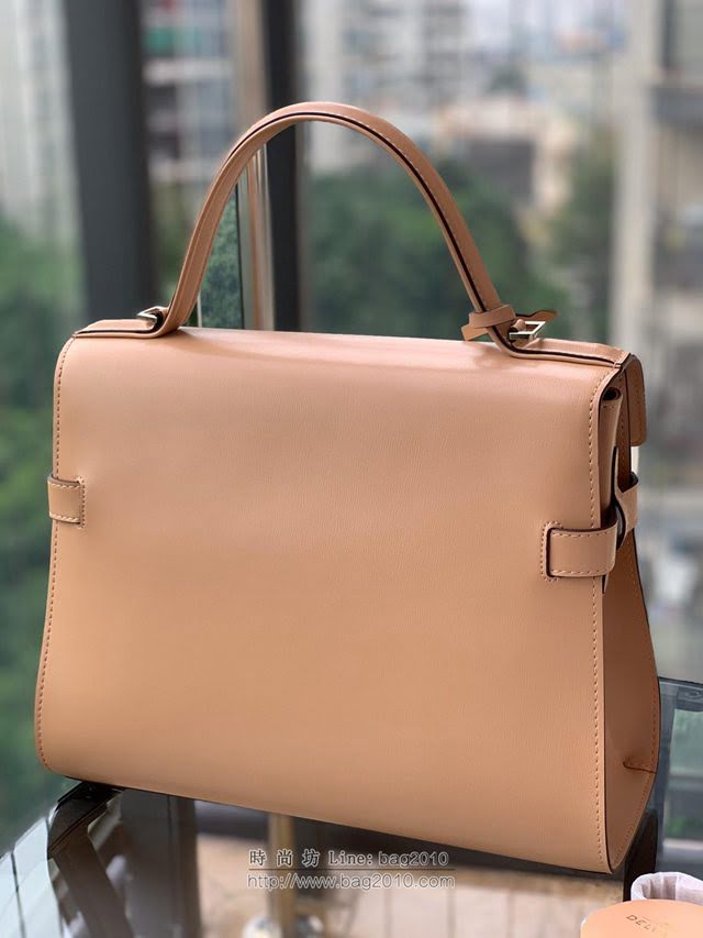 DELVAUX女包 比利時品牌 Tempete手袋 柔軟牛皮 德爾沃女手提包 中號手拎包 Delvaux單肩斜挎包 TP0028奶茶  fcs1236